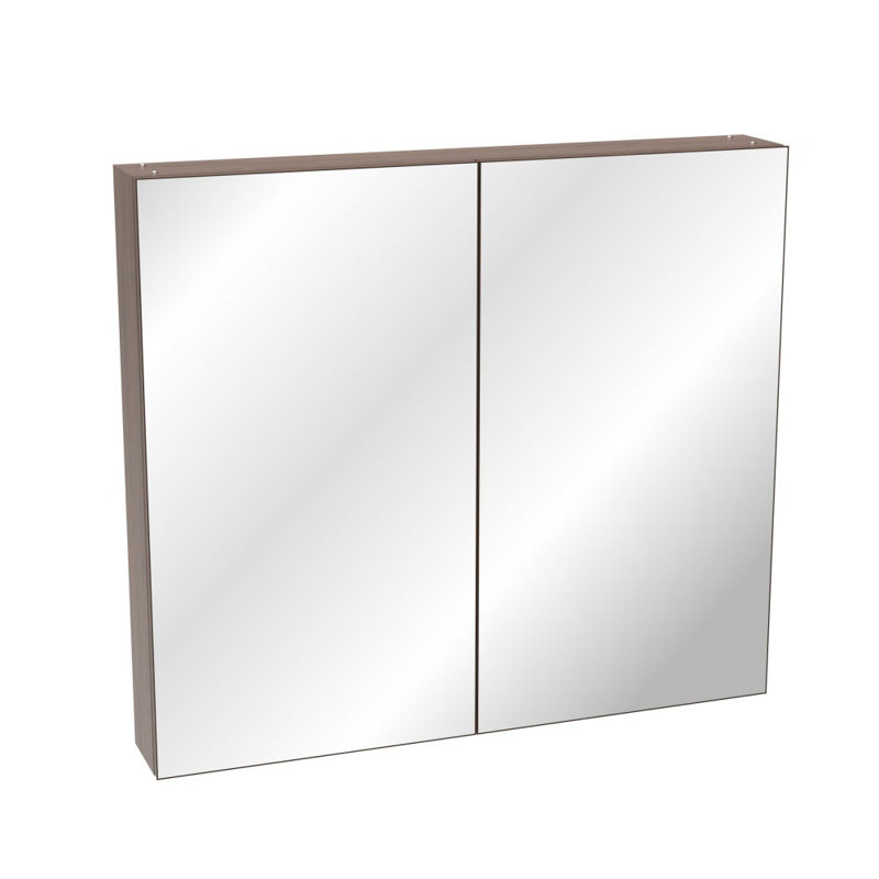 Bathroom Mirror Cabinet With Storage, Adjustable Shelves, Surface Mount