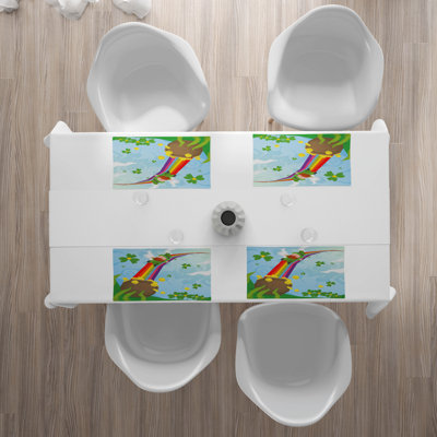 Polyester Abstract Rectangle Placemat