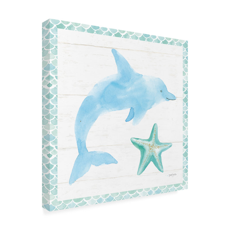 Art sur toile Jenaya Jackson «Mermaid Friends», H 14 po x l 14 po x P 2 po