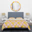 Ensemble de housse de couette à motif géométrique doré à motif de losanges Golden IV - Microfibre polyester-40702425
