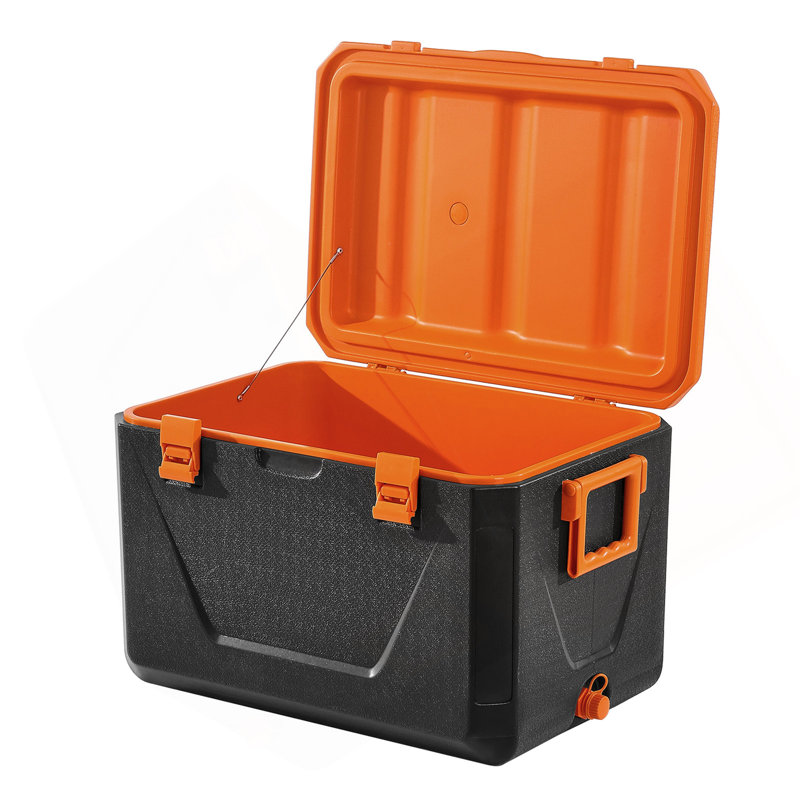 Glacière portative 63 pte avec glacière isotherme, capacité de 90 canettes avec porte-gobelet