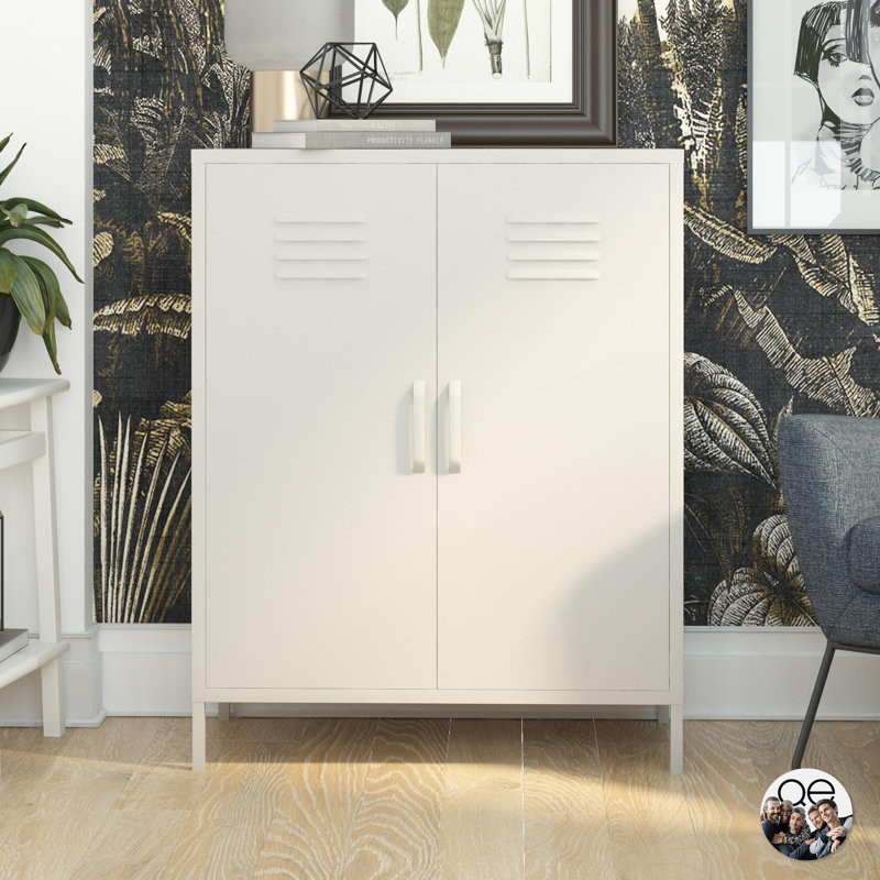 Manushe 2 -Door 2 -Shelf, Taupe