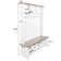 Hall Tree 56.3" Wide With Bench And Shoe Storage