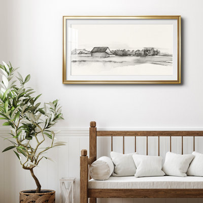 Wyeth Barn I - reproduction encadrée de qualité supérieure - prête à être accrochée