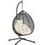 Fauteuil à œufs suspendu d'intérieur et d'extérieur, support en fer, coussin de tête réglable, espace confortable, processus d'assemblage simple-923760101-923760103