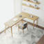 Bureaux en bois massif en L Burlywood-107559282-107559280