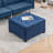 HOMCOM Fabric Tufted Storage Ottoman With Flip Top Seat Lid (Only Including Ottoman)-524728119