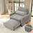 Grey Comfortable Chair For Small Apartment Bedroom Space Balcony Small Sofa Bed Lazy Small Sofa With A Pillo-2032588106