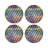 Triage Multi Vegan Leather Round Pebble Placemat