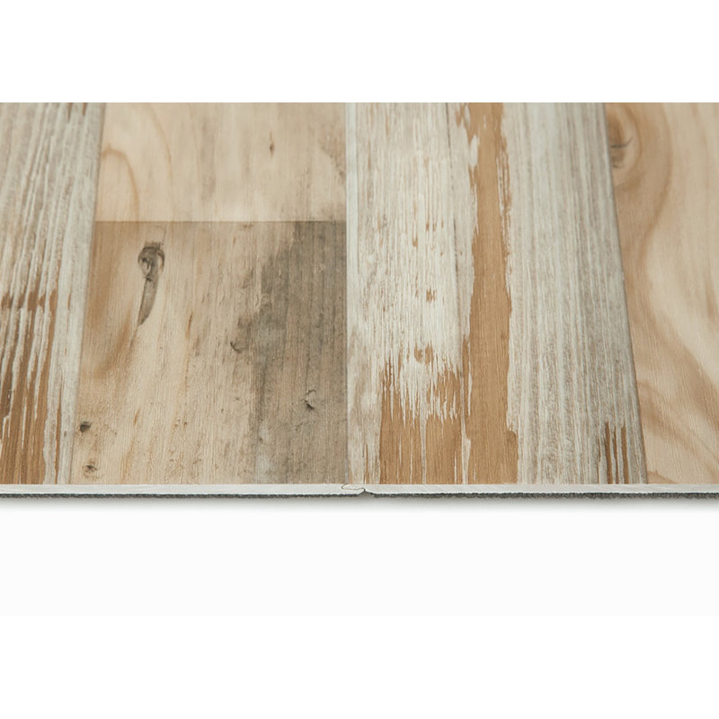 Plancher de vinyle imperméable 7 po x 48 po x 5 mm Silver Lake, Pin campagnard gris