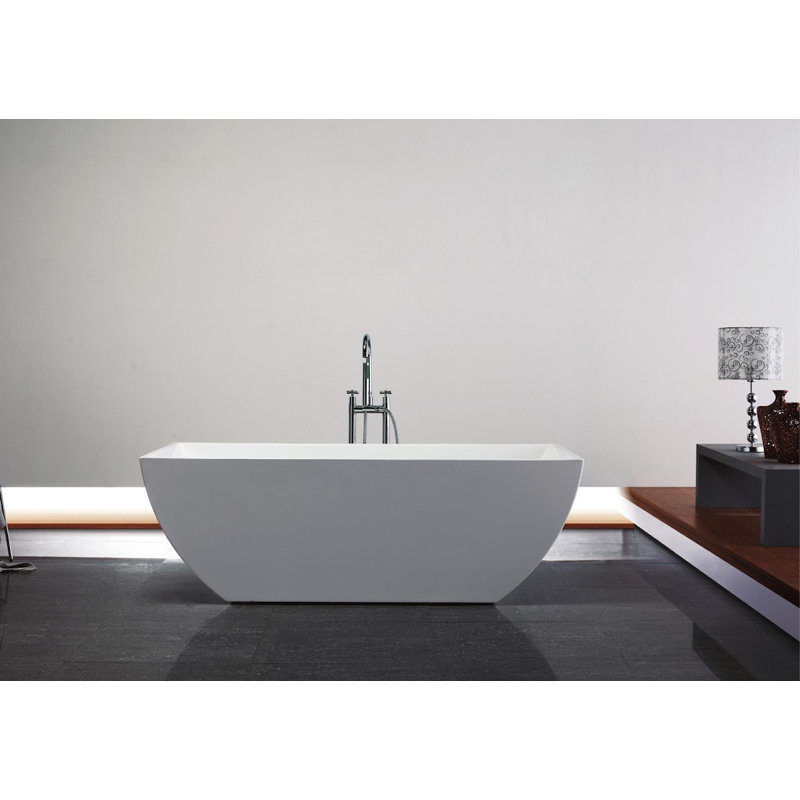 Contemporanea 29.5'' x Freestanding Soaking Acrylic Bathtub, 24" H x 67.25" W x 29.5" D
