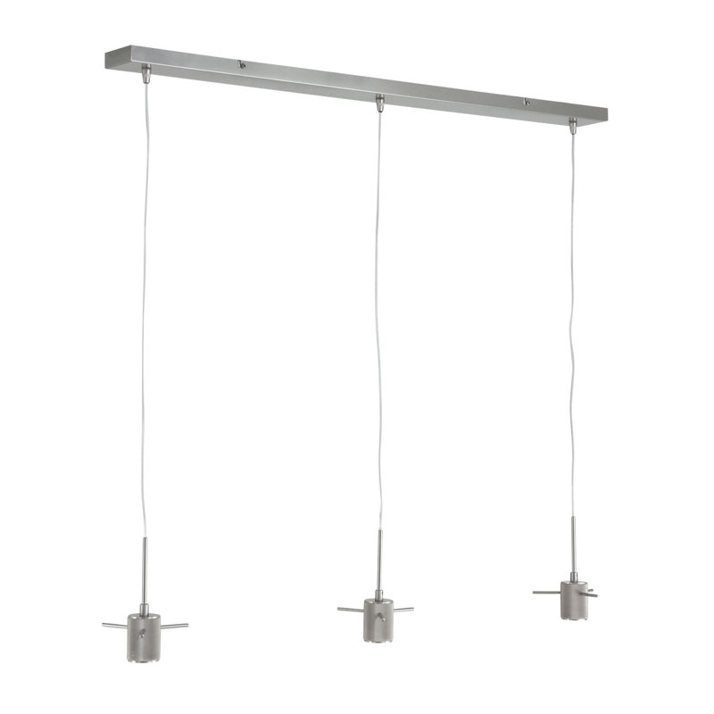 Hafsa 3 - Light Steel Kitchen Island Pendant