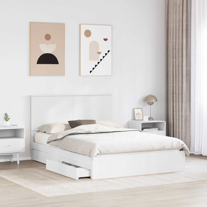 Bed, European Kingsize (160 x 200 cm), White