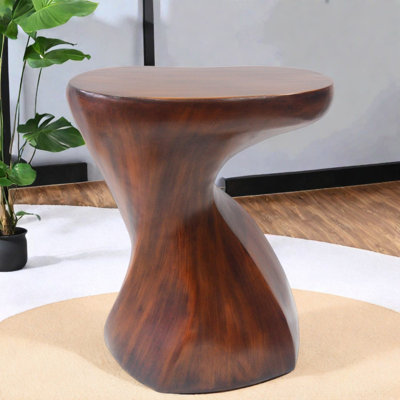 Tables de bout torsadées modernes, MGO brun antique, table d'appoint portable pour la maison
