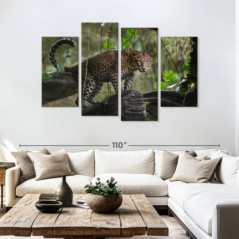 Brampt Indonesian Leopard, 54" H x 84" W