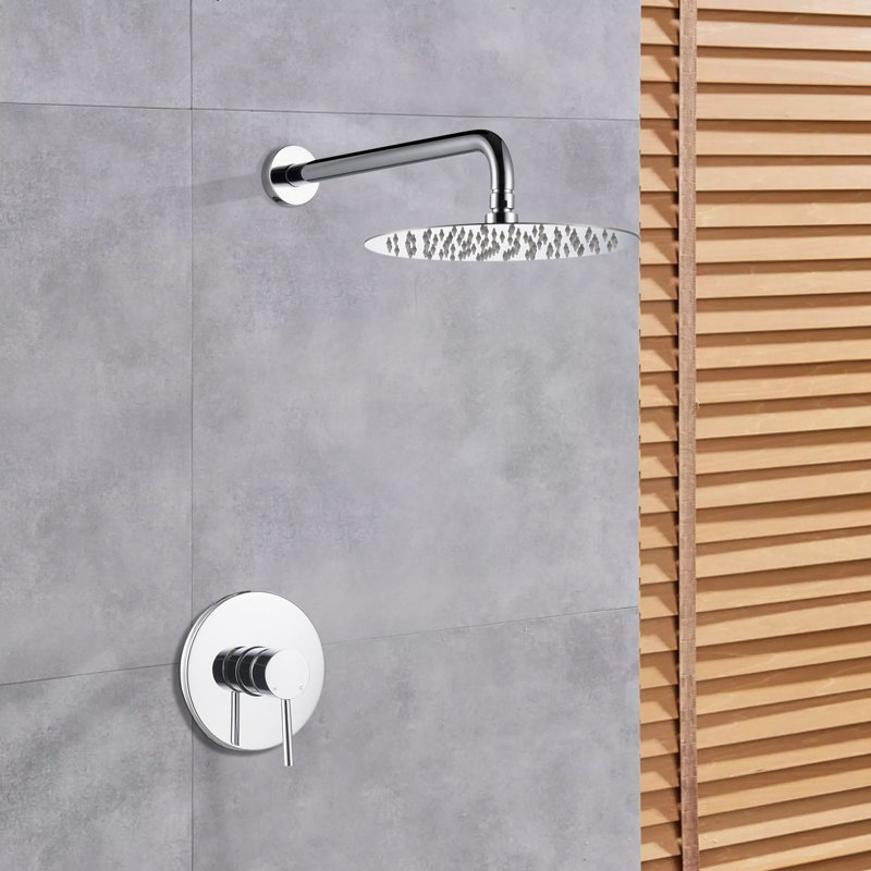 Robinet de douche avec valve brute, Chrome