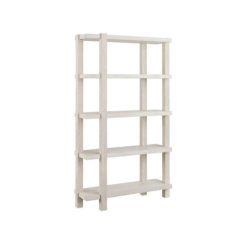 Modern Mist Five Shelf Light Oak Etagere 48" Wide