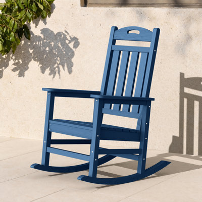  Outdoor Patio HDPE Rocking Adirondack Chair