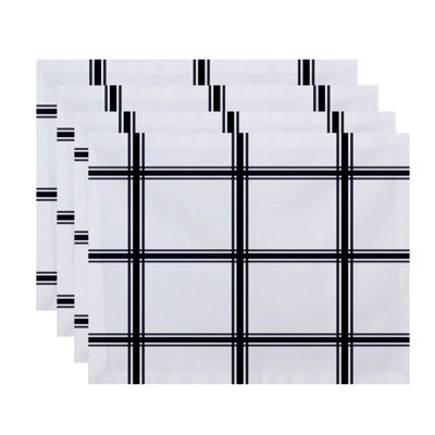 Arlene Polyester Plaid Rectangle Placemat