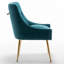 Chaise d'appoint en velours beige Baudel-1563904539