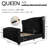Platform Bed Frame With Wingback Headboard-807153011-807153010
