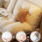 Loveseat Beige Faux leather Sleeper sofa-129743339