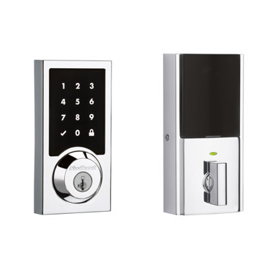 916 Touchscreen Contemporary Electronic Deadbolt featuring SmartKey® and Z-Wave Technology