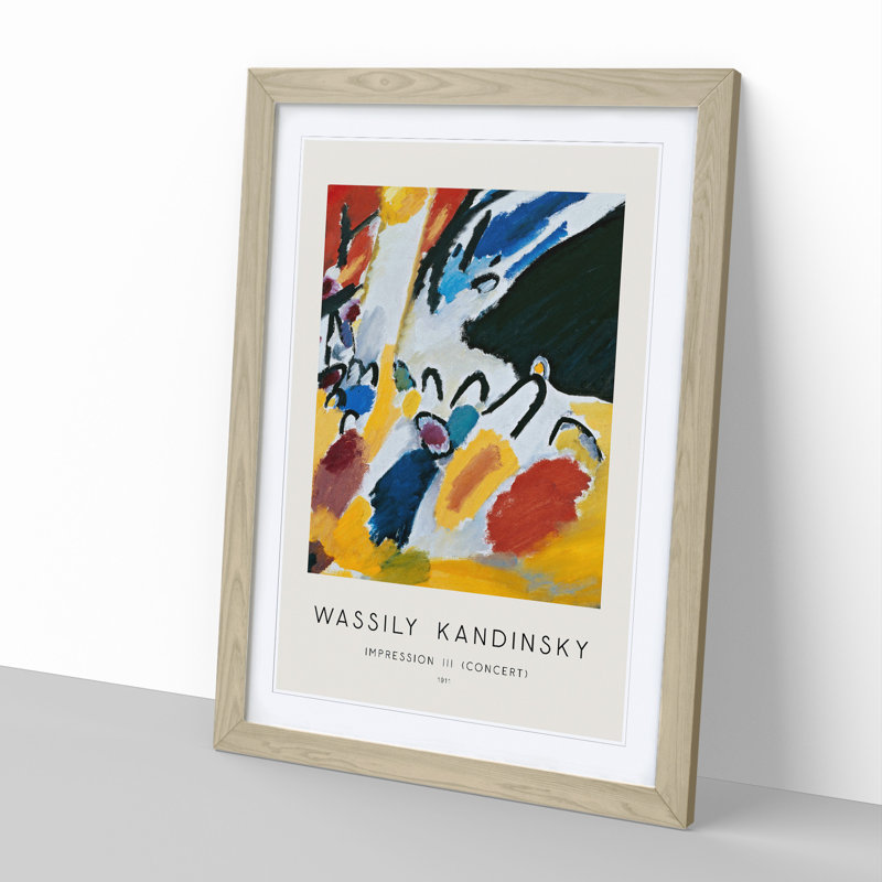 Impression III by Wassily Kandinsky - Picture Frame Painting, Oak Framed, 36cm H x 27cm W x 2cm D