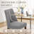 19" Seat Height Parsons Upholstered Dining Chair, Solid Wood Legs, High Back Fabric Dining Side Chairs, Easy Assembly-1942706867