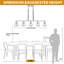 4-light Kitchen Island Lighting, Gold Pendant Lights With Glass Shade-1052689595-1051618520