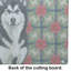 Planche à découper en verre noir et blanc Malamute de l'Alaska