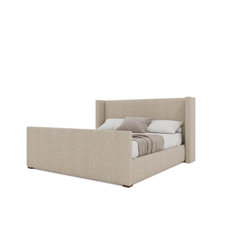 Aylet Luxe Footboard Low Bed, Flax, King