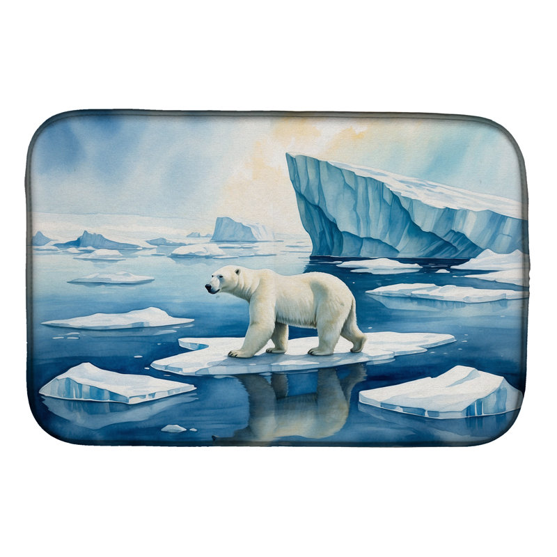 Tapis de séchage pour ours polaire sur la glace