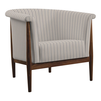 Fauteuil demi-tonneau l 34,5 po Walnut Grove