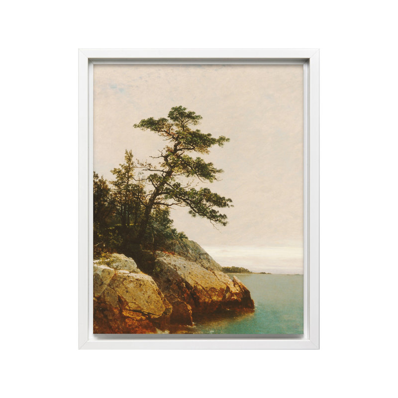Le vieux pin, Canvas, White Framed, 11"H x 14"W