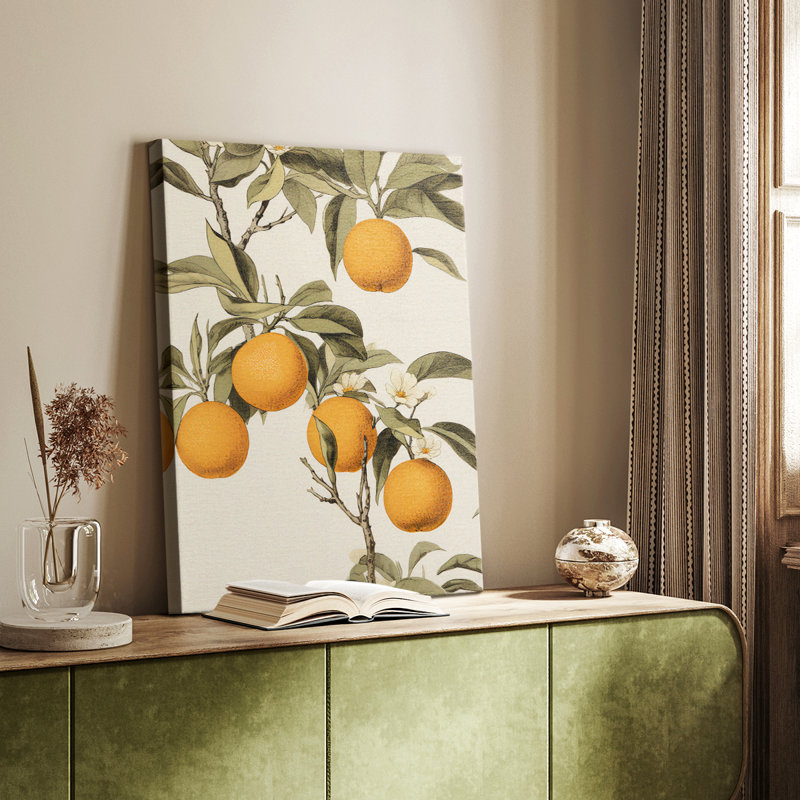 Imprimé floral rétro XXVI - galerie Cavas, H 18 po x l 12 po