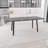 55.12-70.87"Expandable Modern Kitchen Dining Table, Rectangular MDF Dining Table For 4-6 People, Medieval Industrial Style, With Metal Legs, Suitable For Home&Kitchen ()