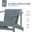 Wooden Adirondack Chair With Built-In Table And Umbrella Hole For Comfortable Outdoor Seating And Relaxation-1468303067