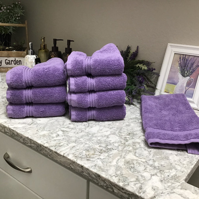 Oleg Heritage Egyptian Cotton Hand Towel (Set of 8) - Forest Green