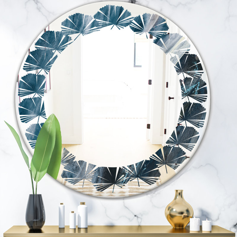 Miroir mural Leaves Splash Coastal, H 31,5 po x l po