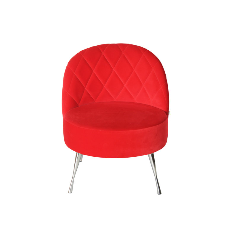 Loft Upholstered Accent Chair, Red
