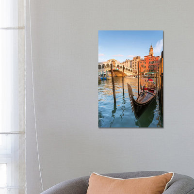 Rialto Bridge At Sunset, Venice by Matteo Colombo - Wrapped Canvas Print