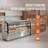 Refrigerated Display Case Bakery Display Fridge Case 32 cu ft/901L 4-Tier