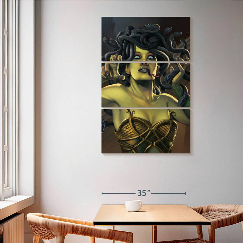 Kelan Medusa, 65" H x 42" W