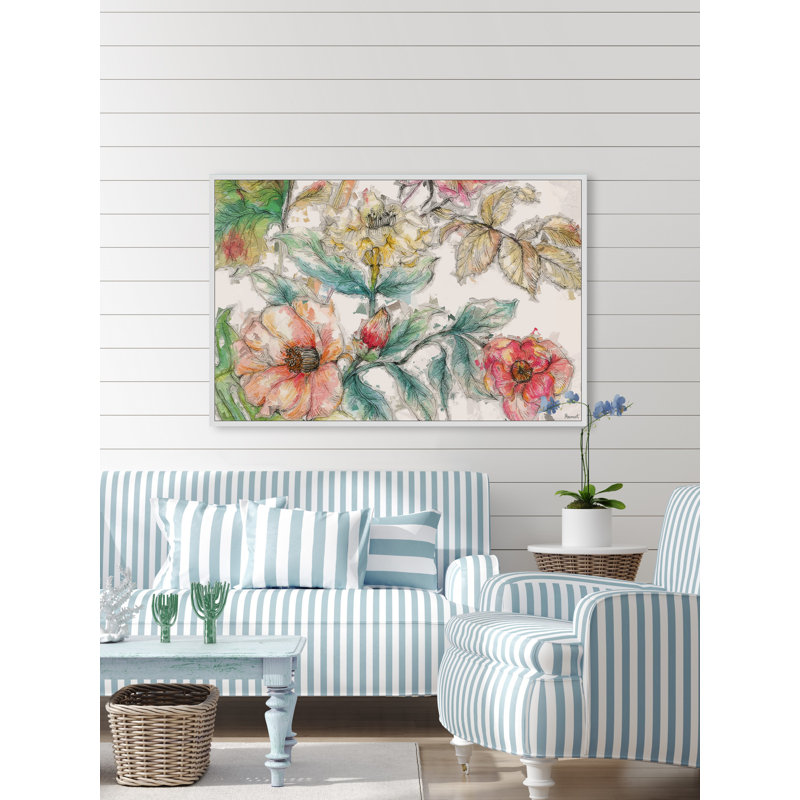 " Be A Flower ", 30" H x 45" W x 1.5" D