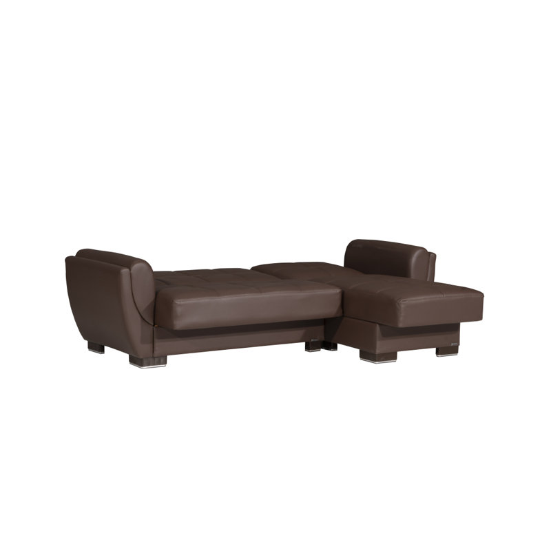 Chaise longue convertible avec rangement Primenest Skyhaven Collection, Brun