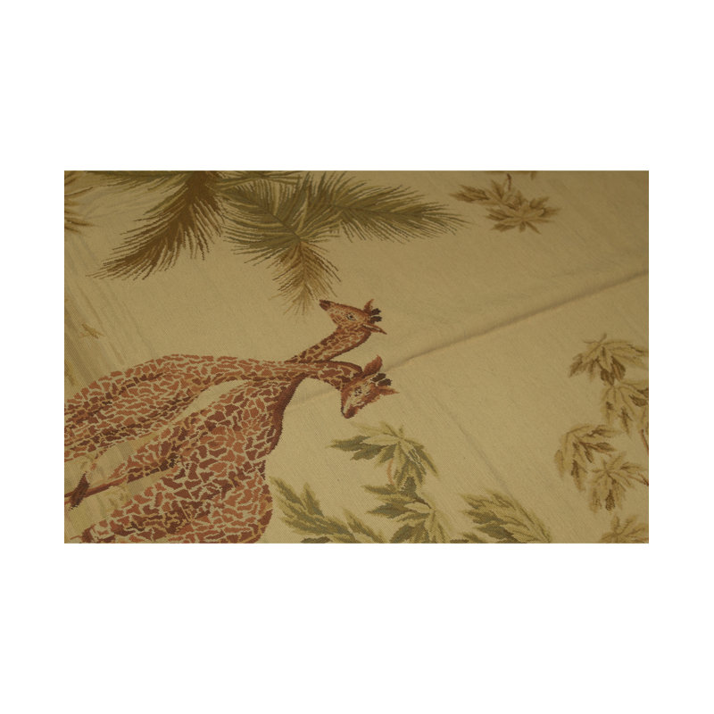 Tapis brun de haute qualité noué à la main