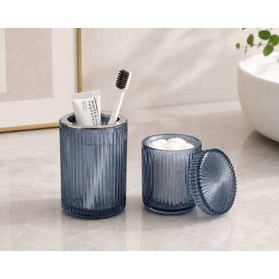 Blue Bathroom Accessories 5 Pcs
