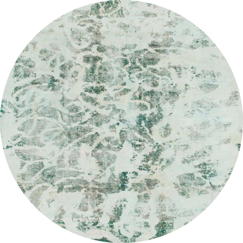 Abstract Indoor Rug, Round 8'