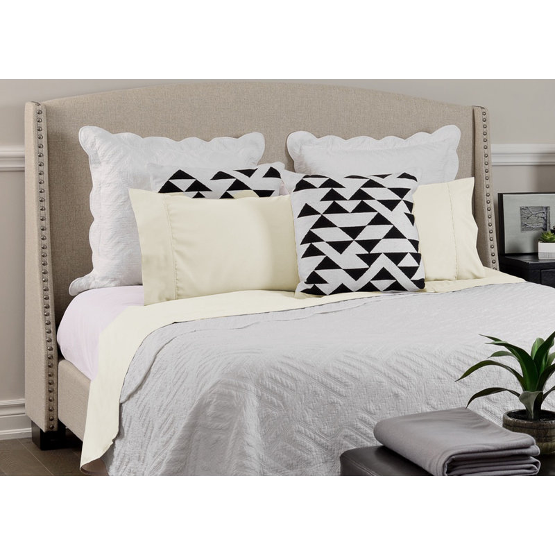 Ensemble de draps en microfibre Paarizaat 9000 Series, Crème, Lit simple